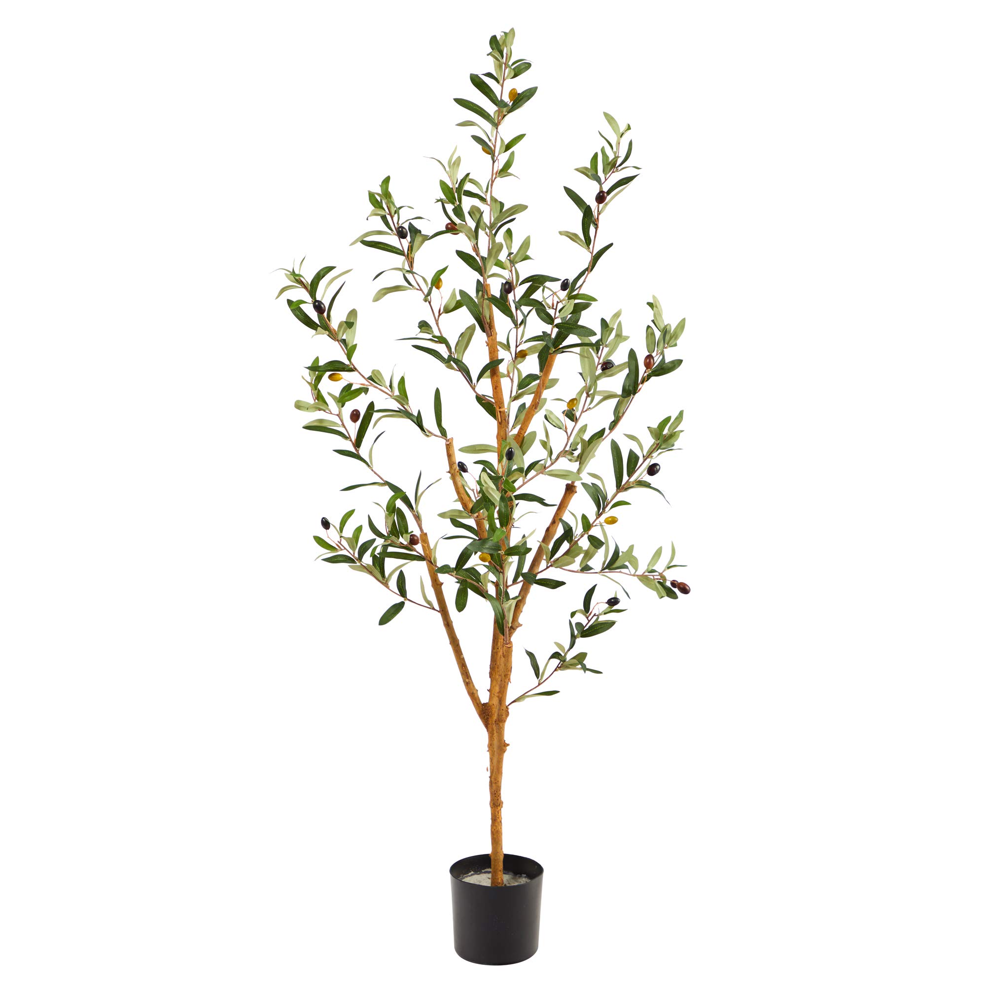 Factory Wholesale 3FT Artificial Olive Tree, Indoor Faux Olive Tree with Pot & Large Olive Branches