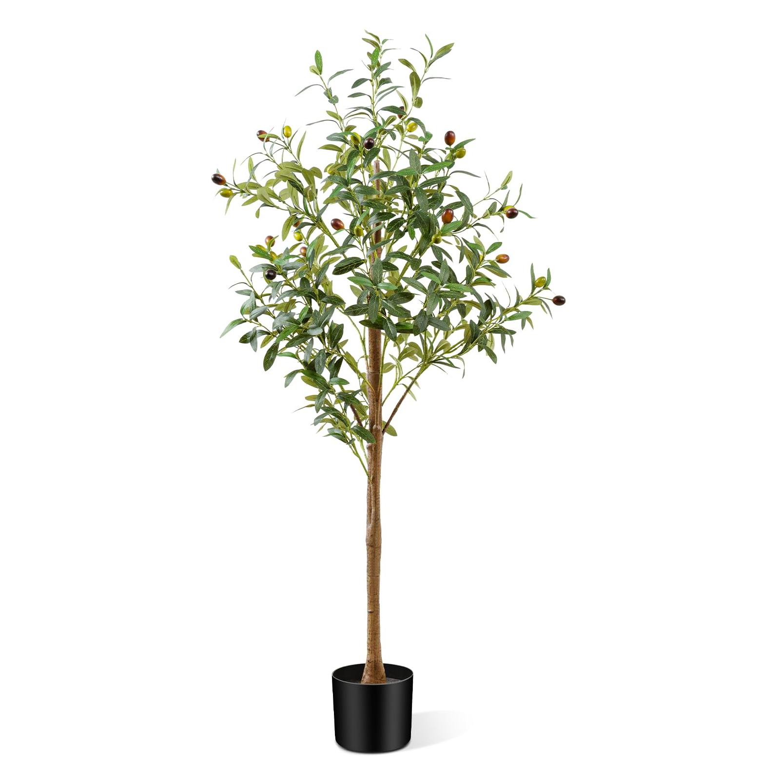 Factory Wholesale 4FT Artificial Olive Tree Indoor, Tall Faux Olive Tree with Pot , Large Fake Olive Tree
