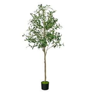OEM ODM Available 5FT Olive Trees Artificial Indoor, Faux Olive Tree 4ft with Natural Wood Trunk Branches and Lifelike