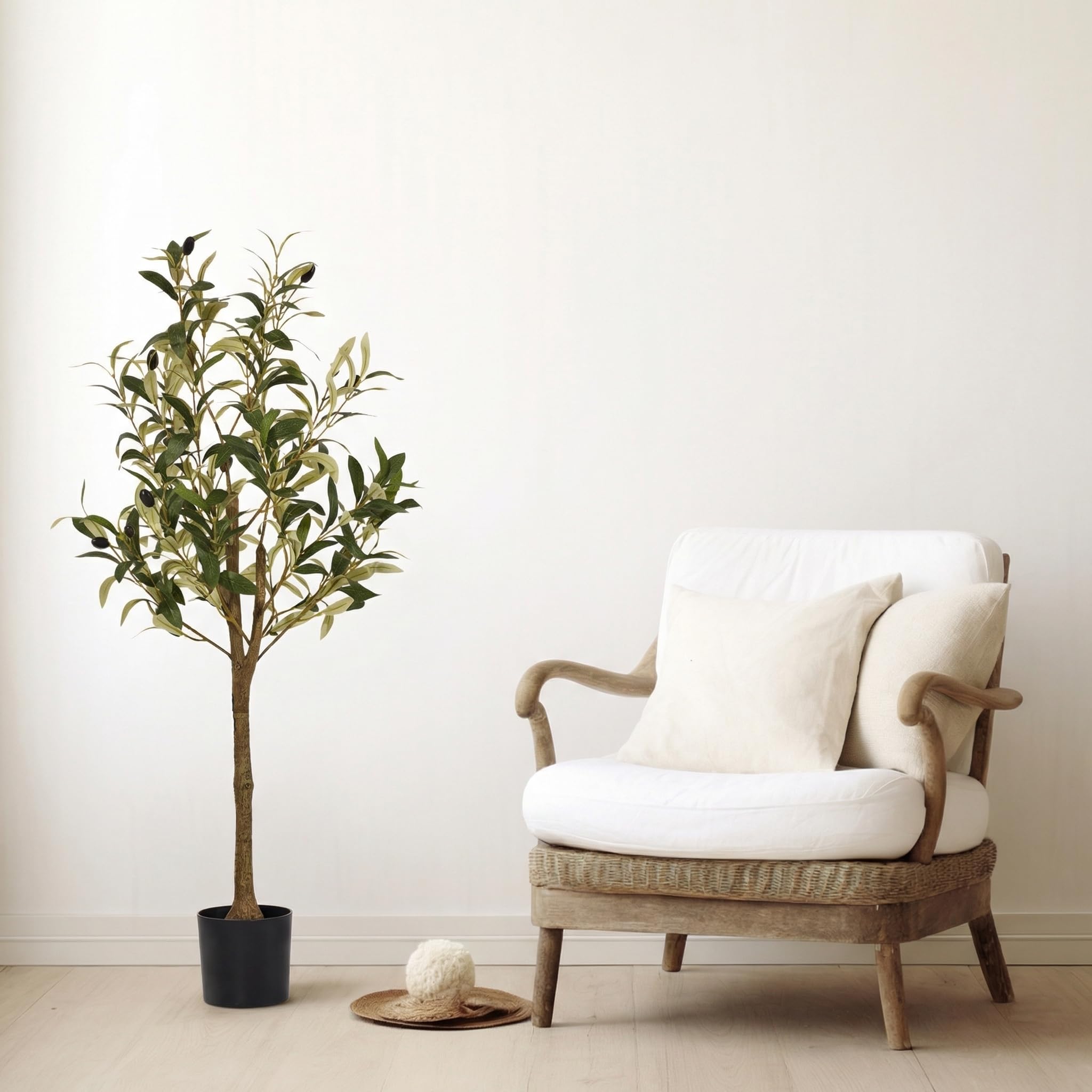 Low MOQ Factory Artificial Olive Tree 3FT Faux Olive Trees with Lifelike Olive Branches and Fruits - Image 6
