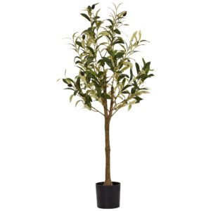 Low MOQ Factory Artificial Olive Tree 3FT Faux Olive Trees with Lifelike Olive Branches and Fruits