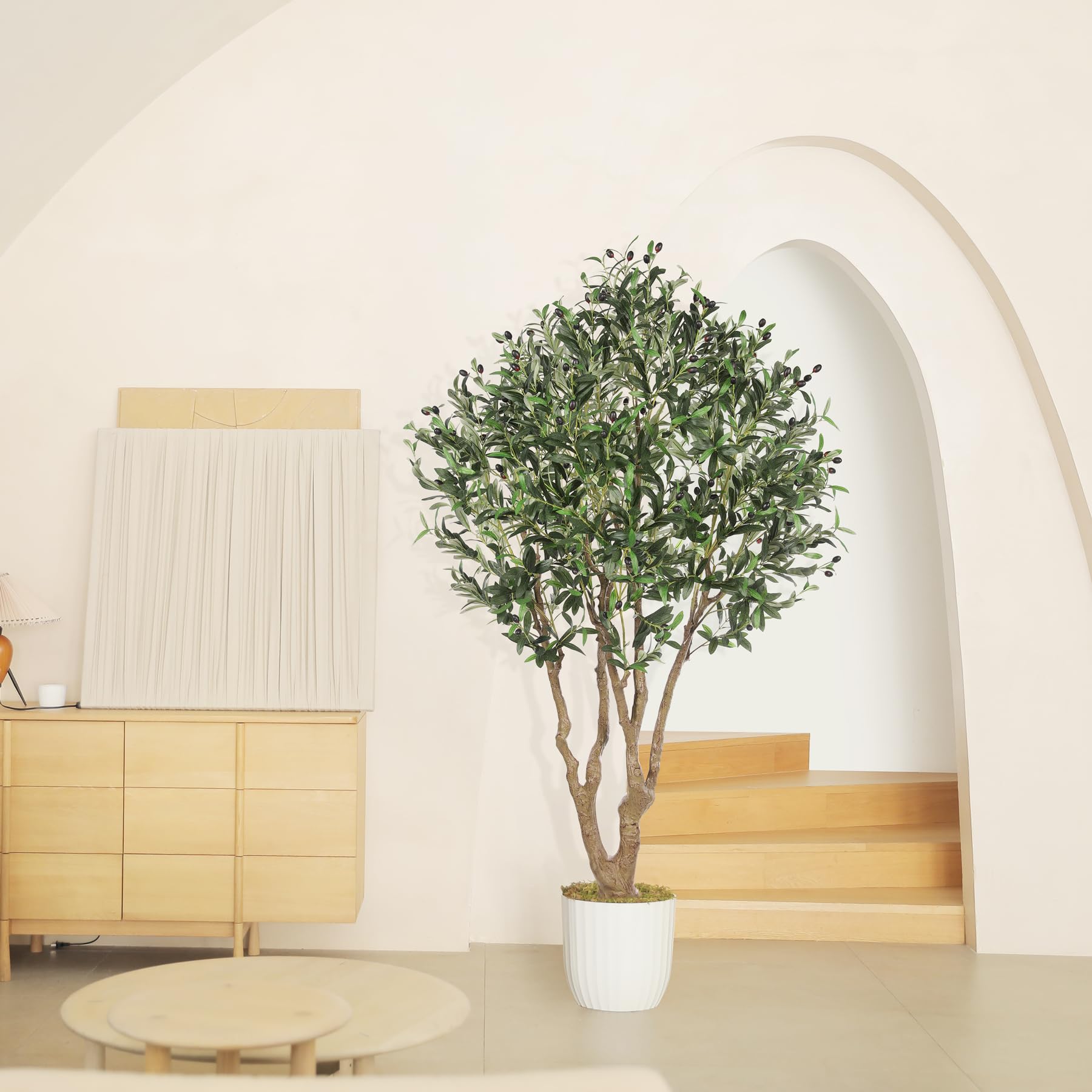 Faux Large Olive Tree China Manufacturer 6ft Artificial Indoor Fake Plant for Office Reception Decor - Image 7