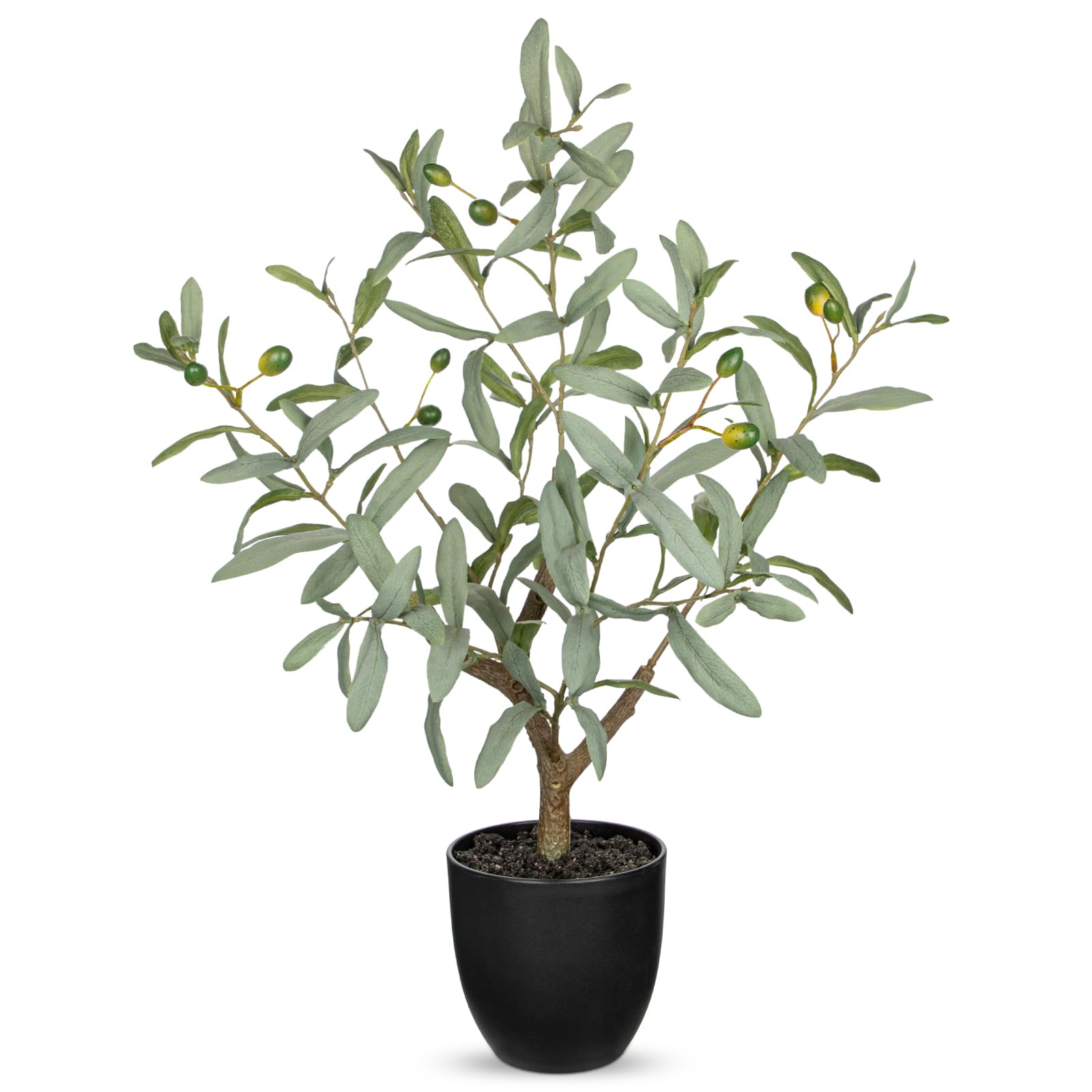 70cm Artificial Olive Tree Factory Wholesale, 27 Inch Fake Olive Greenery with White Pot, Faux Olive Tree for Indoor Home Decor Factory Manufactured