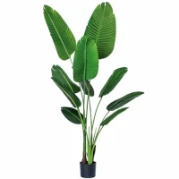 artificial bird of paradise fake potted tree wholesale bulk