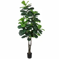 artificial fiddle leaf fig tree faux potted plant wholesale bulk
